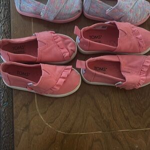 TOMS Kids Pink Slip-On Shoes